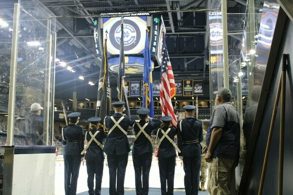 Det 225 Color Guard At Nd Vs Ohio State Hockey Game Dec2021